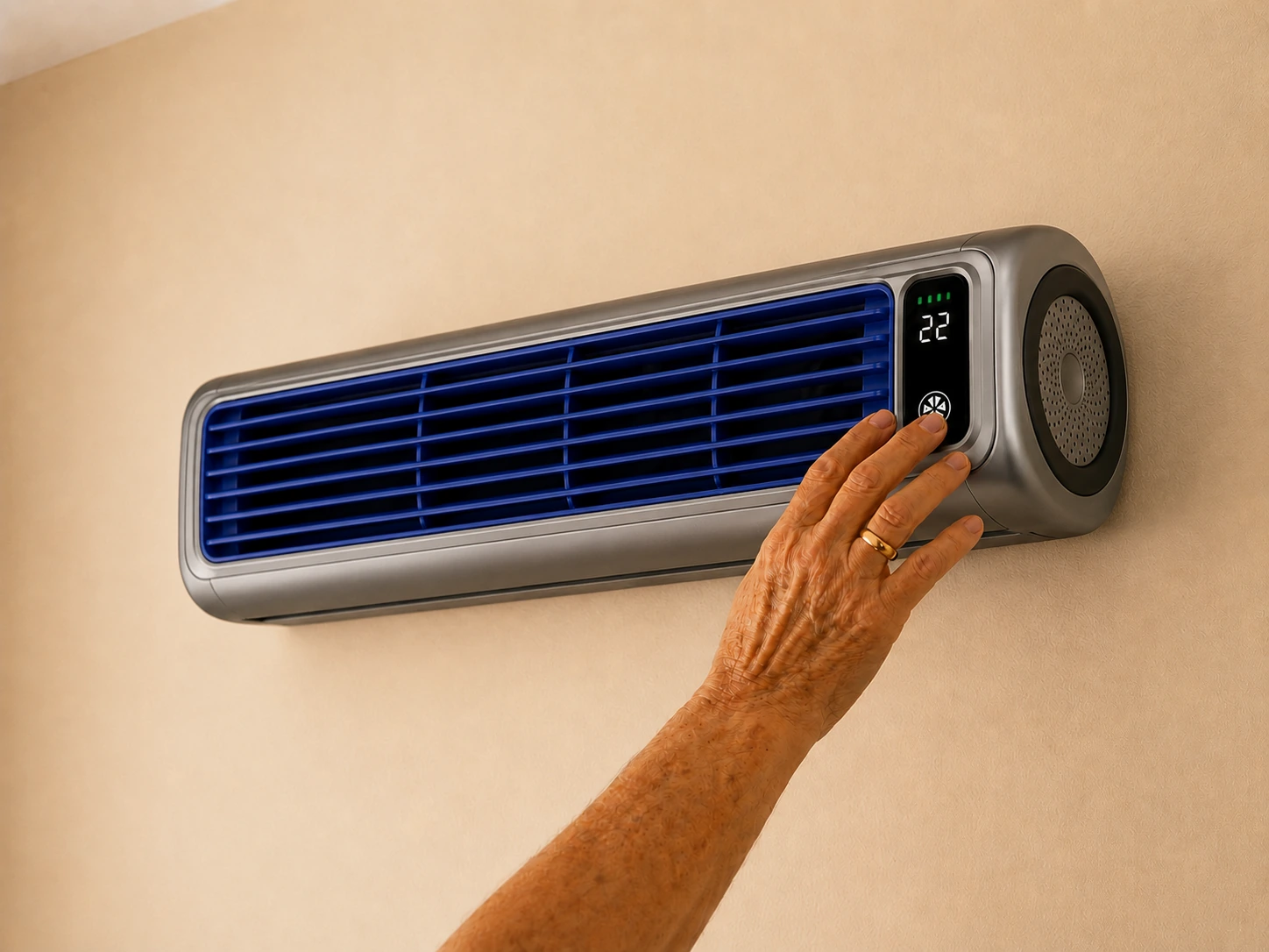 Froza AC fixé au mur — sans perçage, sans artisan